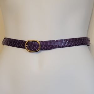 Purple Snake Skin Belt